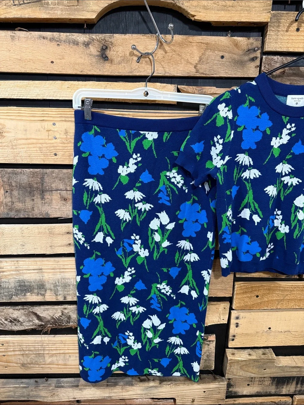 Kate Spade New York x Target Mixed Floral Short Sleeve Sweater & Skirt Set Small